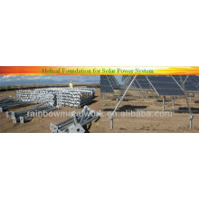 Helical piers for Solar Power System